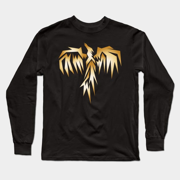 Gold Flying Long Sleeve T-Shirt by martinussumbaji